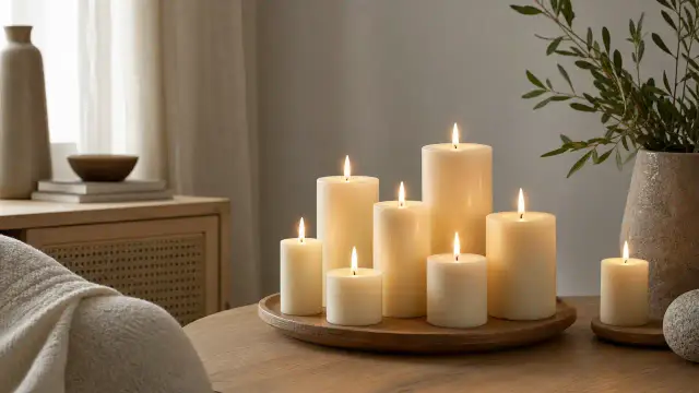 LED stearinlys & bloklys